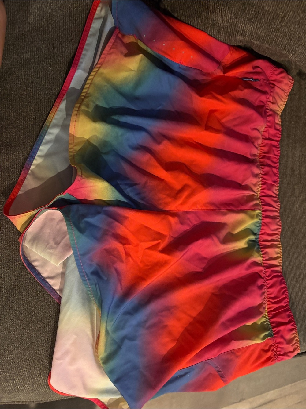 Rainbow Ombre Athletic Shorts